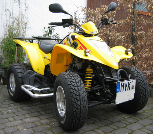 Kymco mit Tieferlegungsfahrwerk