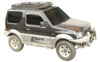 Suzuki Jimny Dachtrger Tube Alu schwarz fr Dachzelt und LED Lightbar horntools