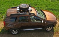 Rhino Rack Sportz Träger Dacia Duster für serienmäßige Dachreling, schwarz
